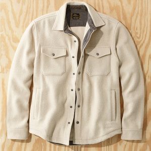 L.L.BEAN X TODD SNYDER WOOL SHIRT JACKET IN SAILCLOTH XS